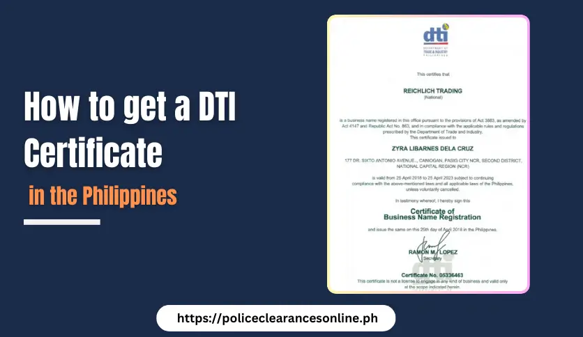 How to get a DTI Certificate