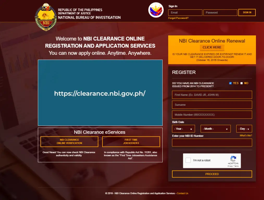 NBI Online Appointment System (1)