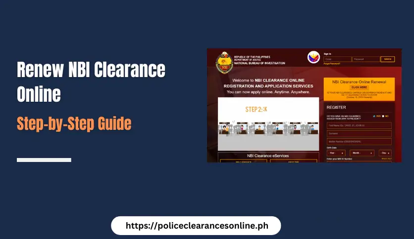 Renew NBI Clearance Online